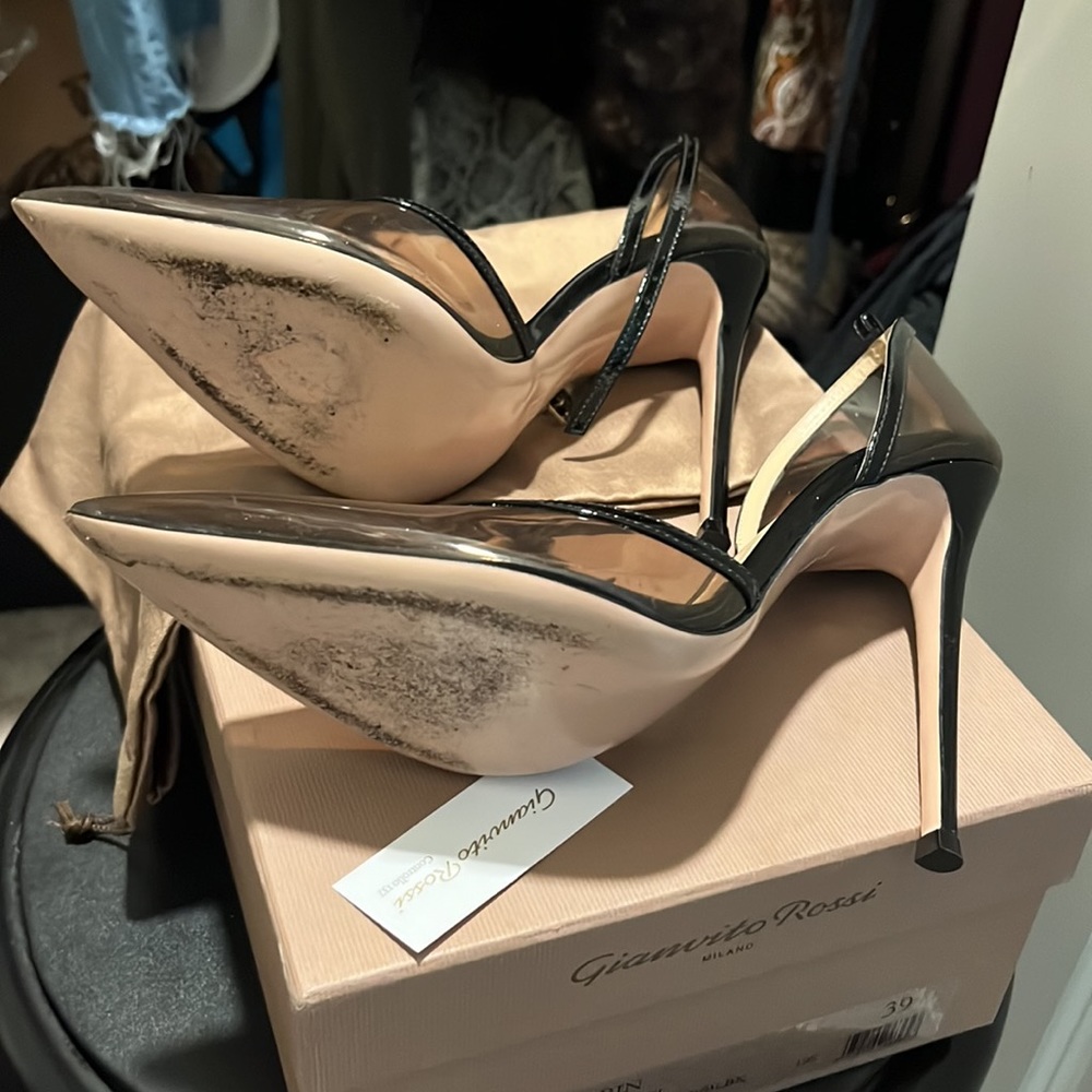 Gianvito Rossi Black and Brown Heels - Picture 7 of 7